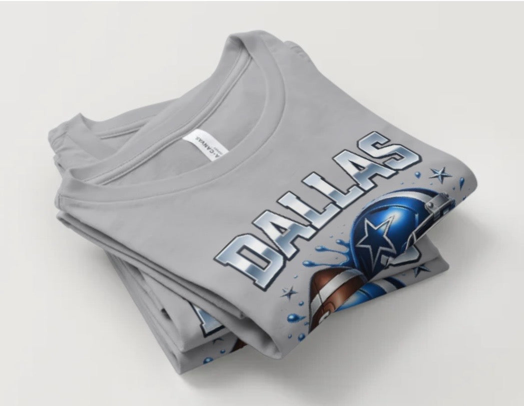 Ladies “Dallas Football” Game-Day Tee
