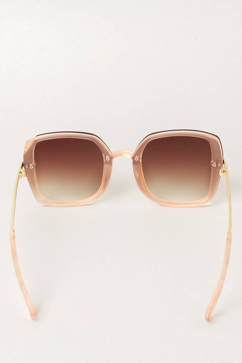 Women's Square Sunglasses with Rhinestone