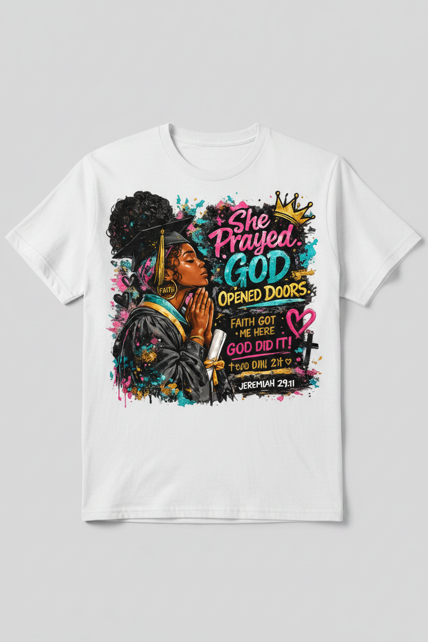 She Prayed Graphic Tee