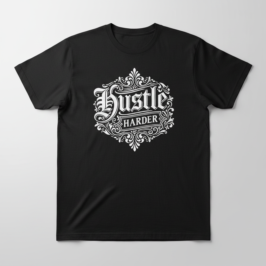 Men’s “Hustle Harder” Graphic Tee