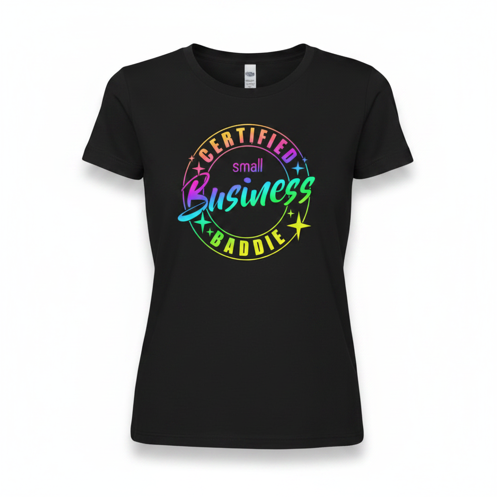 Ladies Certified Business Baddie Blavk Tee