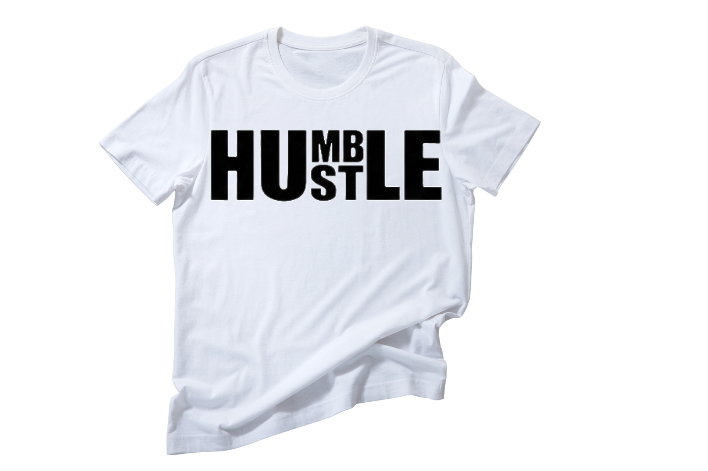 Men’s White Humble / Hustle Graphic Tee