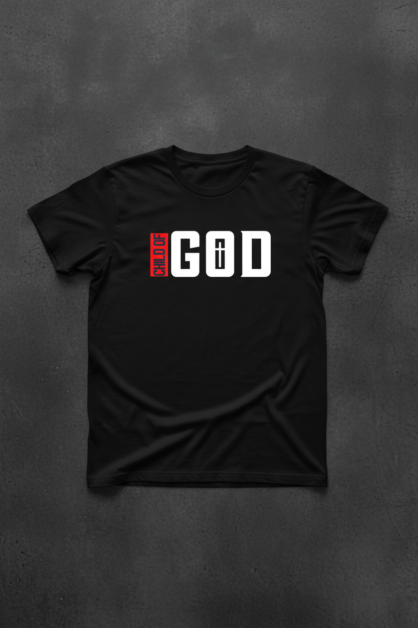 Men’s “CHILD of GOD” Blavk Tee