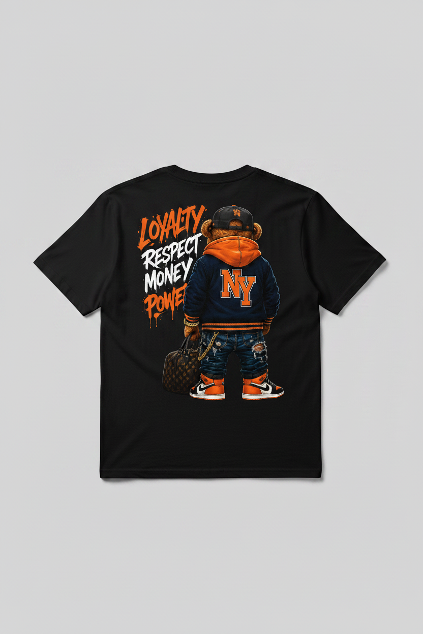 Luxe Money Bag Bear Graphic Tee